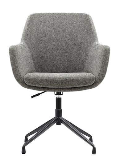 Silla Visita en tela base spider